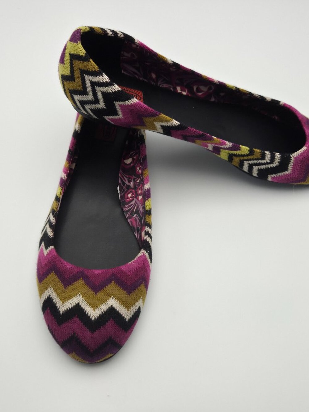 Missoni for Target Women’s Chevron Knit Fabric Ballet Flats Shoes 8.5 NWT